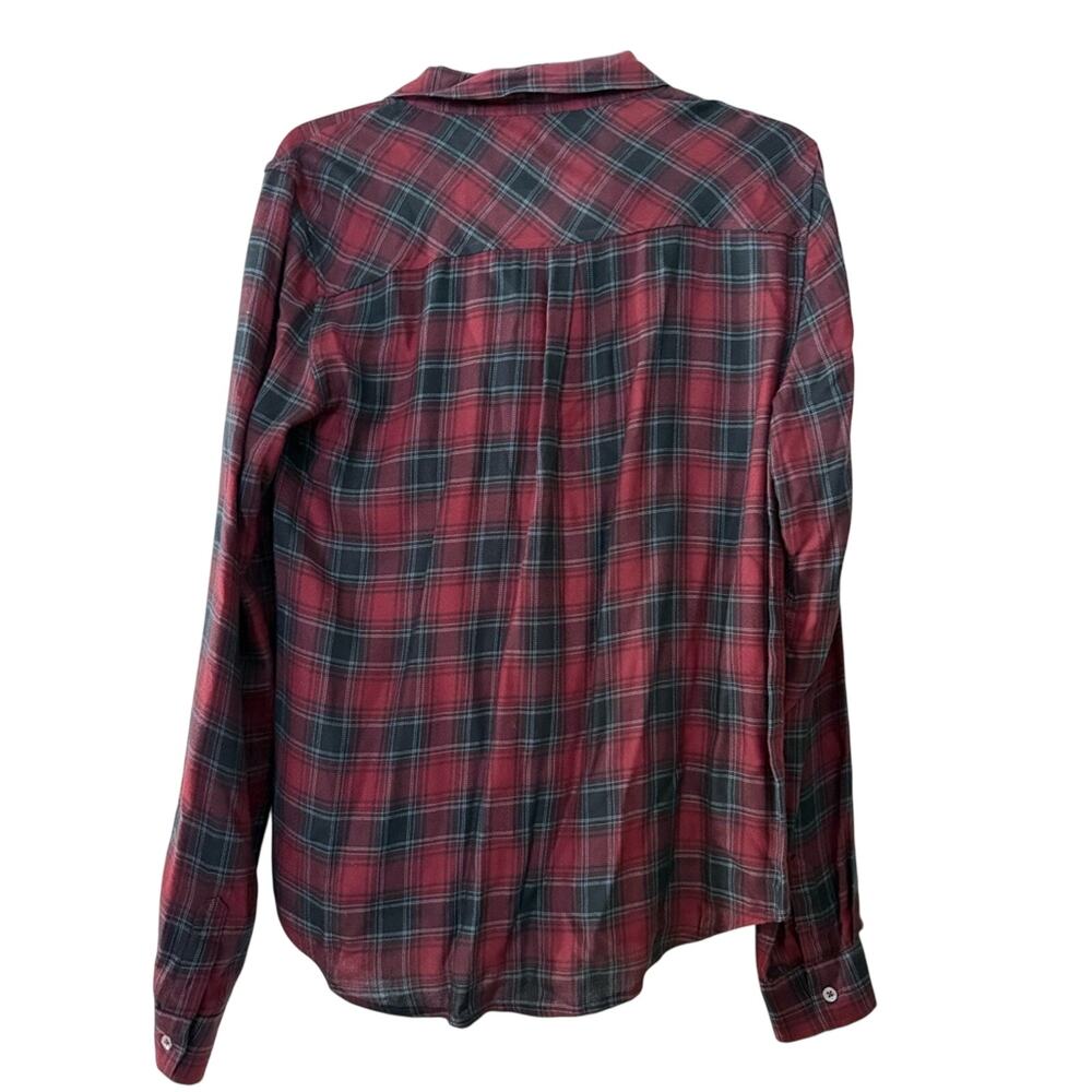 Paige Black label plaid button down shirt size small - Picture 2 of 8